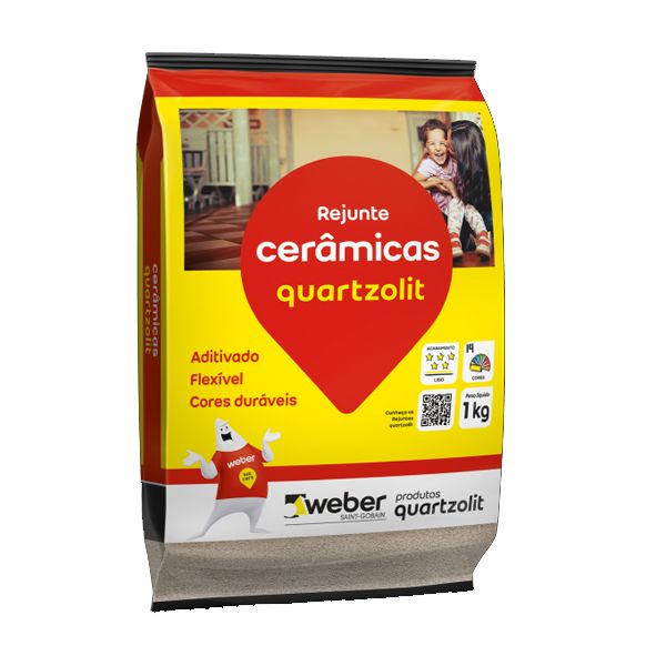 Rejunte Flexível para Cerâmicas 1KG Quartzolit