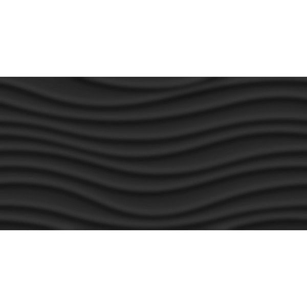 Porcelanato Delta Wave Black Acetinado 35×70cm