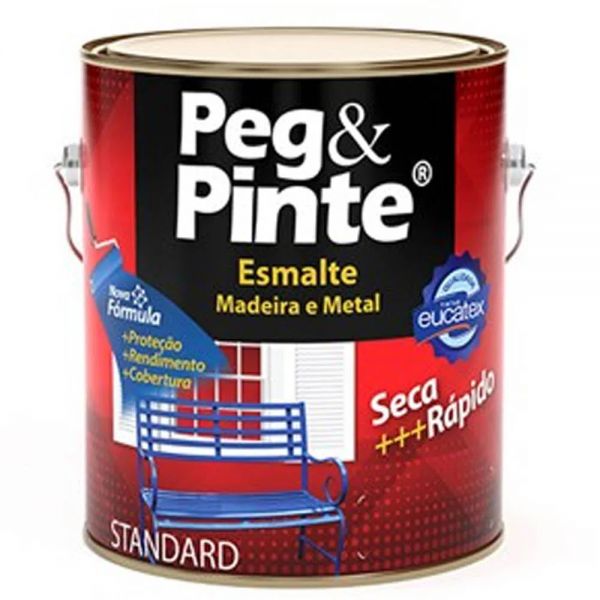 Tinta Esmalte Madeira/Metal Peg e Pinte Eucatex Brilhante 3,6L 