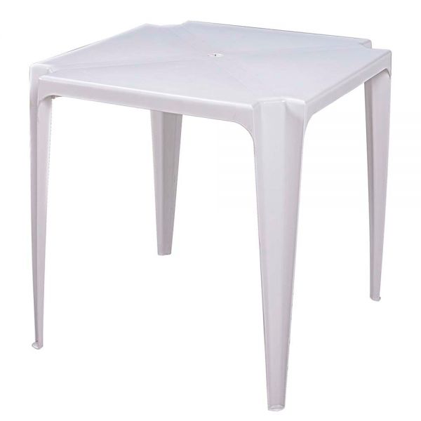 MESA PLASTICA BELA VISTA BRANCA